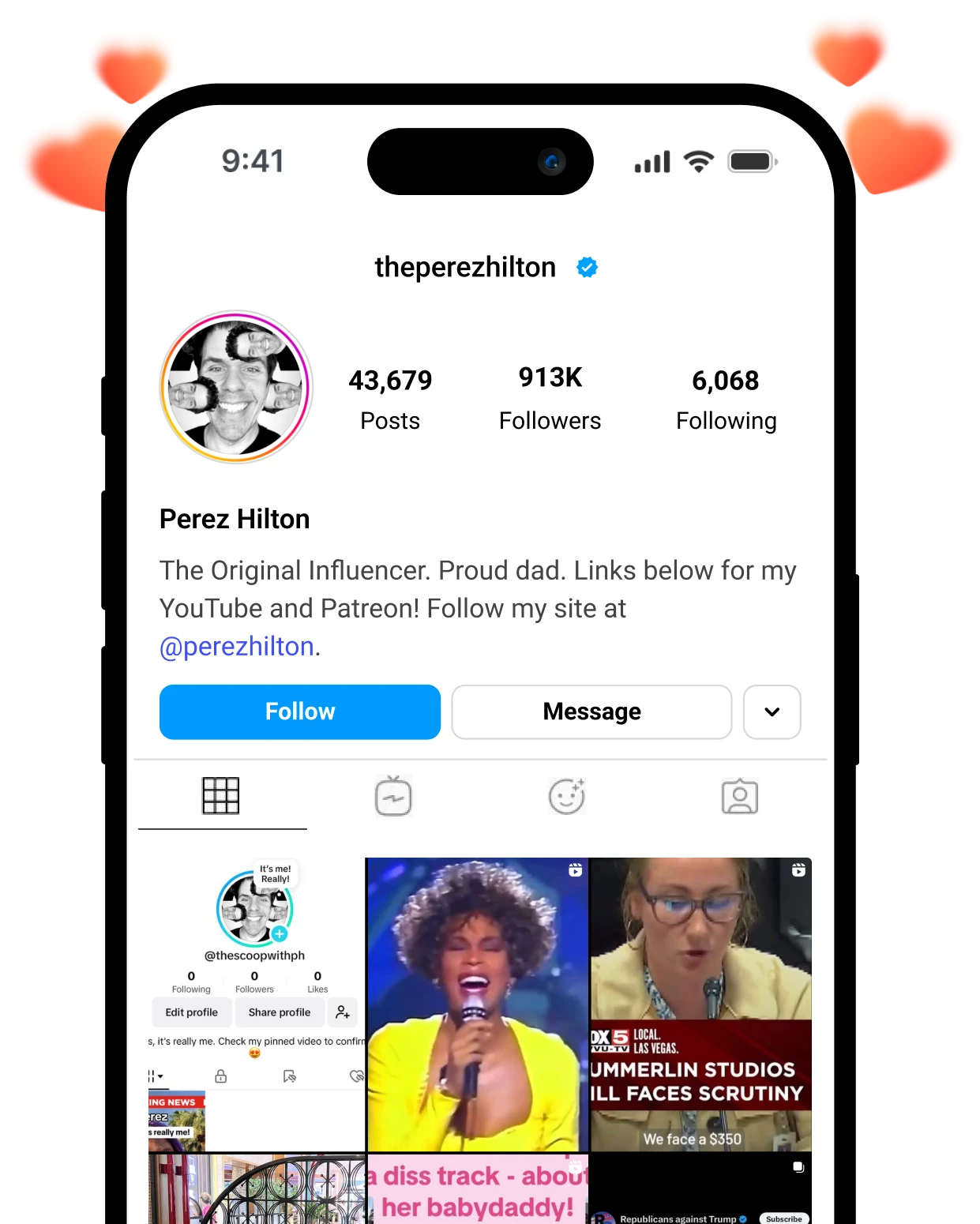 GoreAd graphic of a woman with a laptop with icons showing follower growth, likes, and a rising arrow symbolizing social media success.