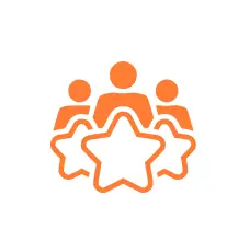 Person icon symbolizing customer experience.